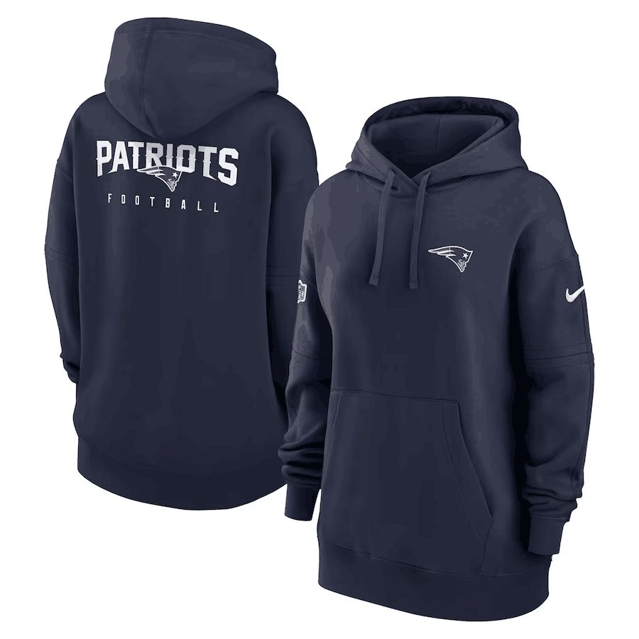Women 2023 NFL New England Patriots blue Sweatshirt style 1->new england patriots->NFL Jersey